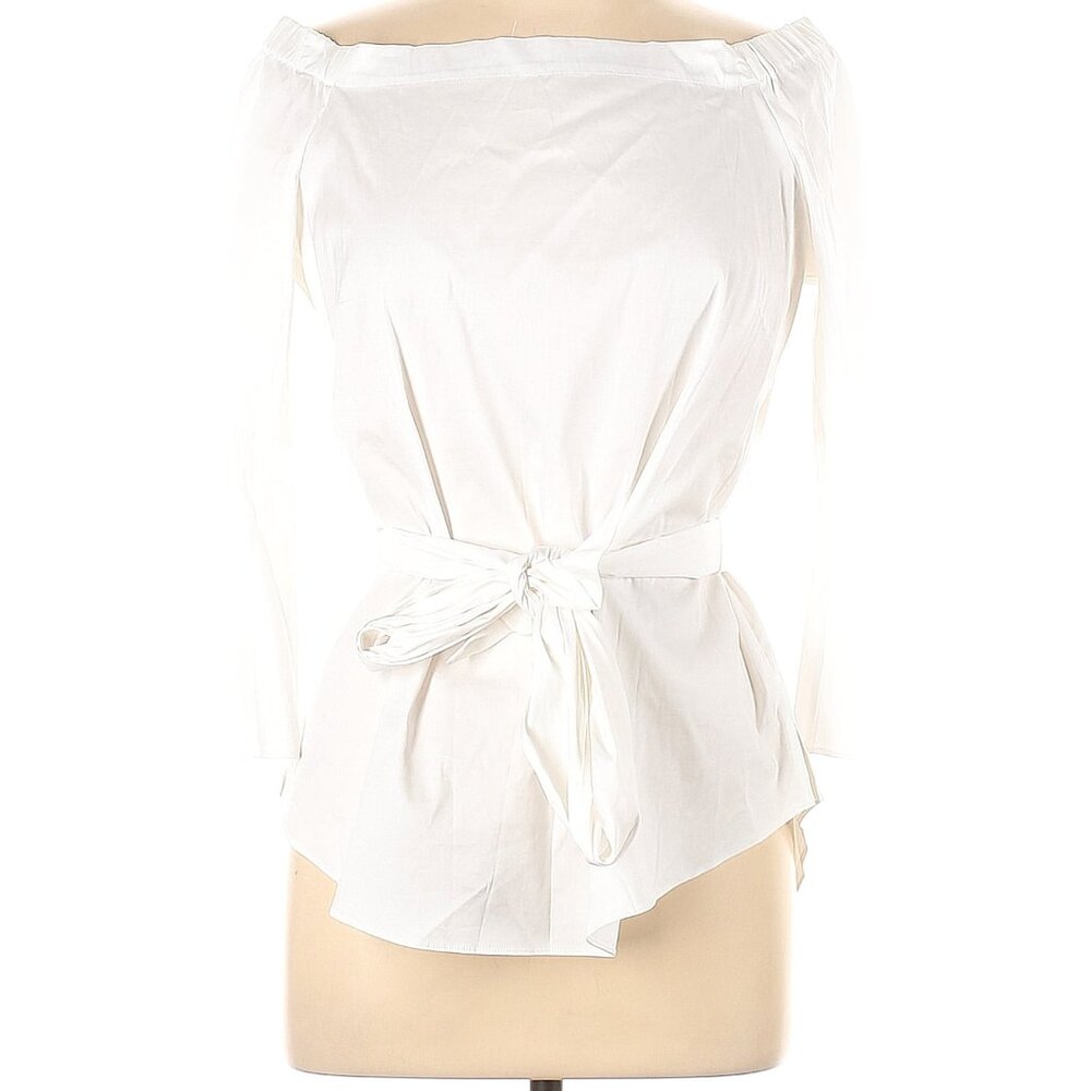 White House Black Market, Women's, Blouse, White, M, Excellent Condition